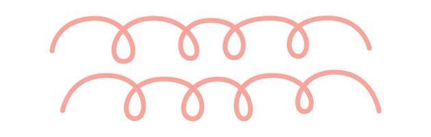 Hand drawn spring shape flat icon vector