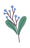 Summer flower flat icon Floral decor Wildflowers Illustration vector
