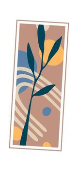 Geometric shapes picture with abstraction Icon vector