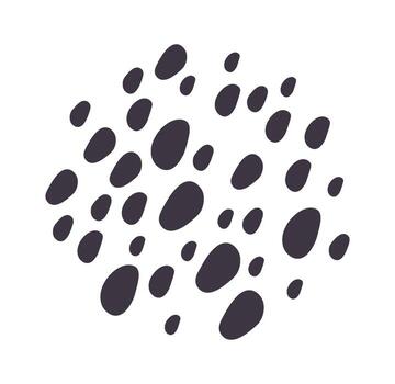 Abstract shape color spots design element vector