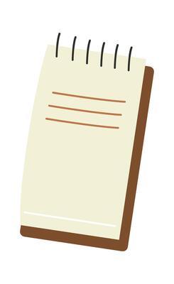 Diary and notebook flat icon