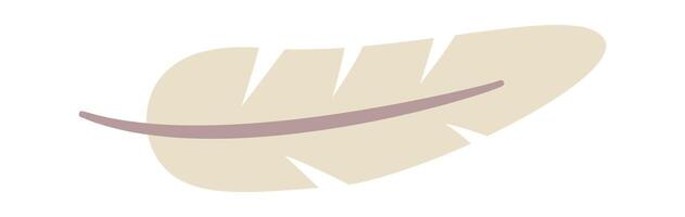 Magical art flat icon Feather for rituals vector