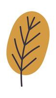 Hand drawn forest doodle element flat icon Cute trees Icon vector