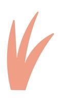 Hand drawn grass doodle element flat icon Cute trees Illustration vector
