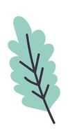 Flat Illustration Hand Drawn Icon Hand drawn forest doodle element flat icon Cute trees vector