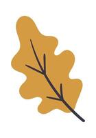mano dibujado árbol rama garabatear elemento plano icono plano ilustración vector