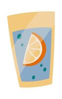 Fresh citrus orange tea in paper package vector