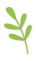 Leaf decorative element flat icon Spring season Flat Illustration vector