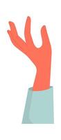 Hand holding things flat icon Showing elements Drawn Icon vector