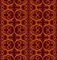 Pattern with vintage ornament vector