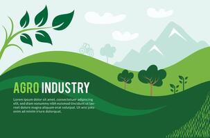 Agriculture Illustrations Backgrounds, Agro Business Farming Industry Green Land Graphic design, Tractor Plant Tree leaf landscape illustrations, animals cattle ranch Icon Symbol Silhouette vector