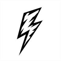 Electric Bolt Symbol Tribal Style Energy Design vector