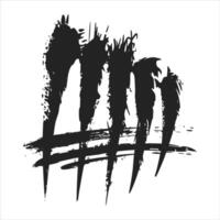 Claw Scratch Marks Grunge Animal Attack Design vector