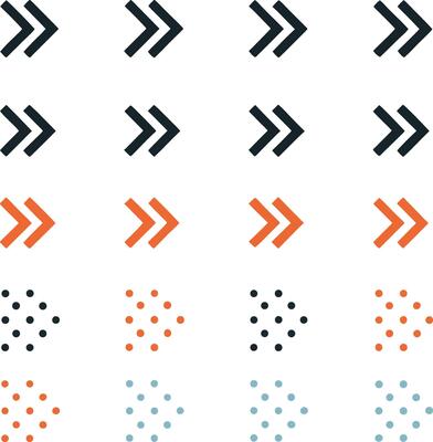 Collection of arrow icons in various styles and colors