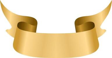 Elegant Gold Ribbon Banner Elegant vector