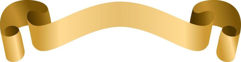 Golden Ribbon Banner Wedding vector