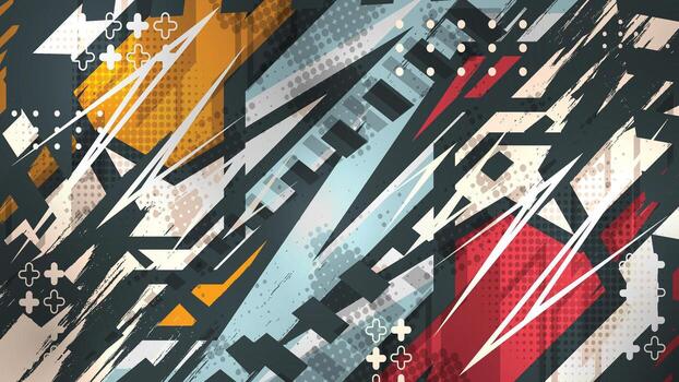 resumen antecedentes con muchos diferente colores y formas vector