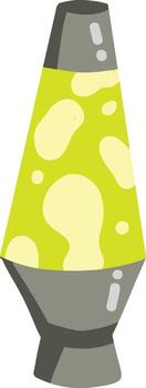 Lava Lamp Illustration with flowing wax blobs and a retro aesthetic vector