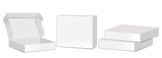 white carboard mockup template. on white background vector