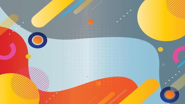 resumen antecedentes con vistoso formas y círculos vector