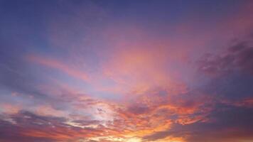 Colorful Sky at Sunset over Water video