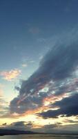 Scenic Sunset Sky Reflected on Lake Water video
