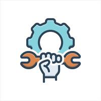 Color icon reparation vector