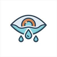 Color icon cry vector