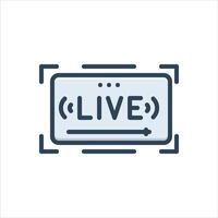 Color icon live vector