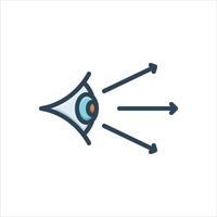 Color icon visual-perception vector