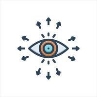 Color icon surveillance vector