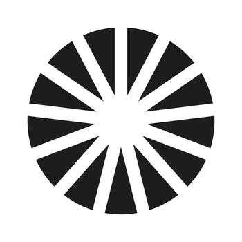 circulo división en 12 igual partes modelo. rueda redondo dividido diagramas con doce segmentos icono. infografía diseño elemento. entrenamiento blanco plantilla, fondo. vector