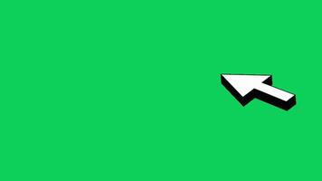 The Cursor is moving in green screen. video