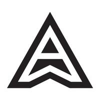 Bold, Monoline Graphic Letter A Logo Design vector
