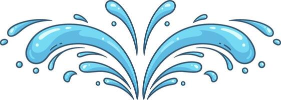 Water splash illustration vector
