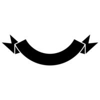 Decorative ribbon icon. Simple illustration of decorative ribbon icon for web vector