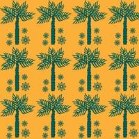 Tropical palm tree pattern design vector