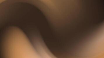 ett elegant abstrakt bakgrund med strömmande vågliknande mönster i mörk brun och beige toner. perfekt för eleganta och modern visuell kompositioner. video