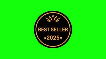 Crown Best Seller 2025 Animation for Premium Product Labeling video