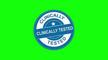 Clinically Tested Badge for Verified Product Approval video