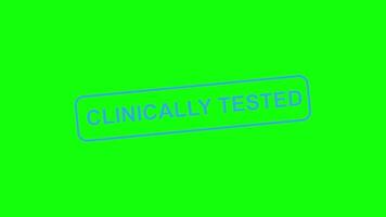 Animated Clinically Tested Wordmark Labels in Multiple Styles video