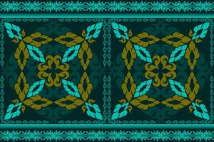 Thai patterns made from geometric shapes are used as carpet patterns and local fabric patterns. vector