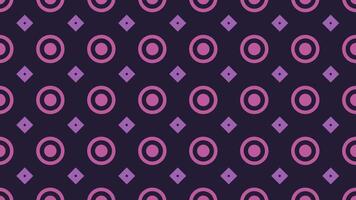 Colorful geometric pattern with diamonds on a dark background video