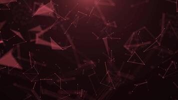 Creative abstract shapes form moving patterns in dark background video
