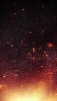 Magma flows and glowing embers create a stunning volcanic display video
