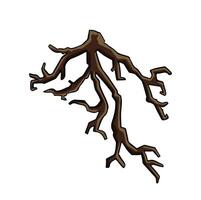 Tree root plant illustration vector