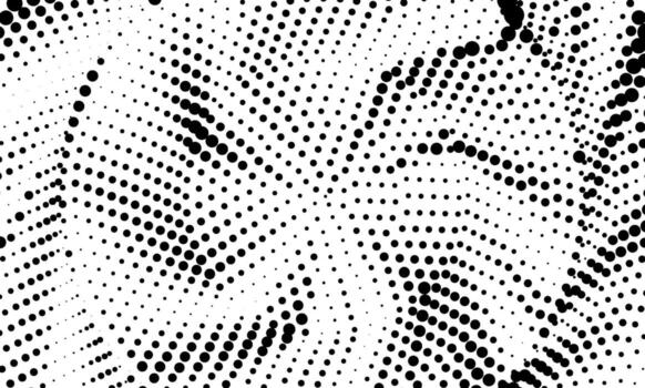 resumen trama de semitonos antecedentes modelo con negro y blanco geométrico puntos, un sin costura ilustración para moderno diseño conceptos vector