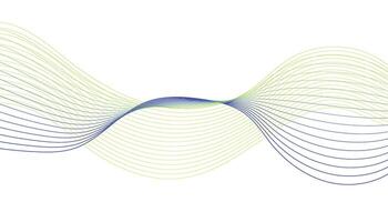 Blue and Green Abstract Wave Background vector