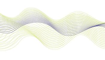 Abstract Wavy Line Background, Green and Purple Flow Design vector