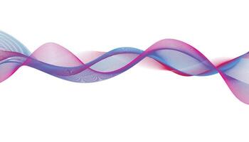 Pink and Blue Abstract Wave Lines vector